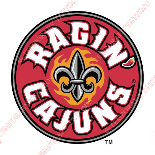 Louisiana Ragin Cajuns Customize Temporary Tattoos Stickers NO.4844